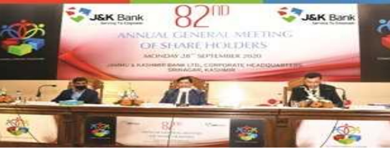 J&K Bank holds 82nd AGM of its shareholders