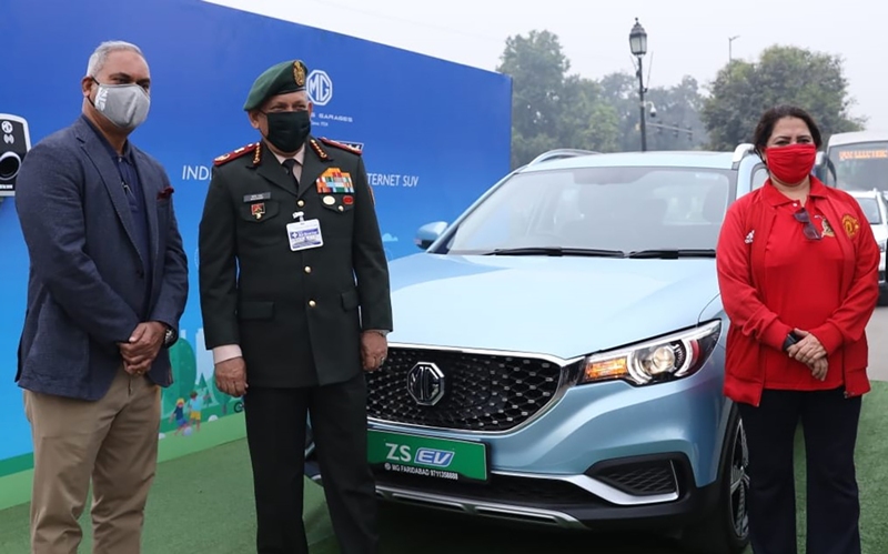 India’s first pure electric SUV - MG ZS EV participates in first-ever EV trial-run between Delhi and Agra