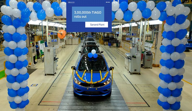 Tata Motors rolls out the 3,00,000th Tiago from its Sanand plant