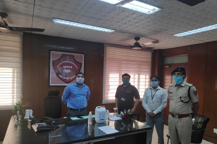 ICICI Bank provides protective equipment to district administrations, municipal corporations and police forces in Rajasthan