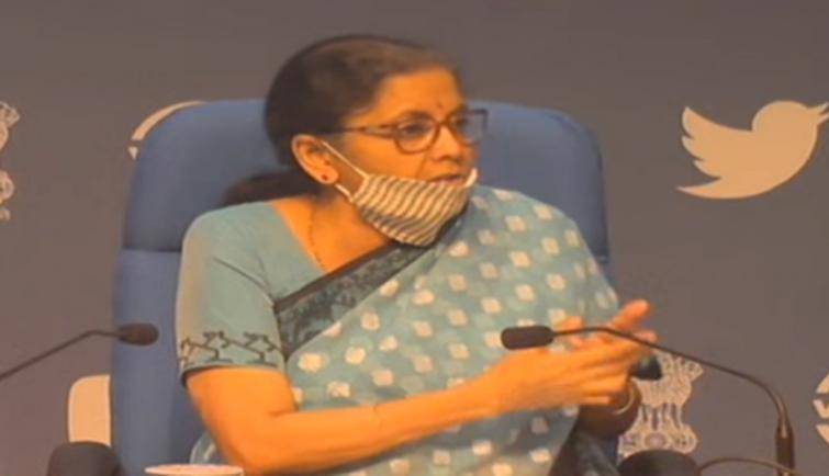FM Nirmala Sitharaman begins her briefingÂ 