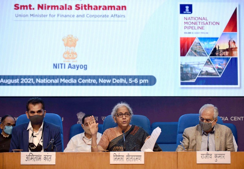 Finance Minister Nirmala Sitharaman launches National Monetisation Pipeline