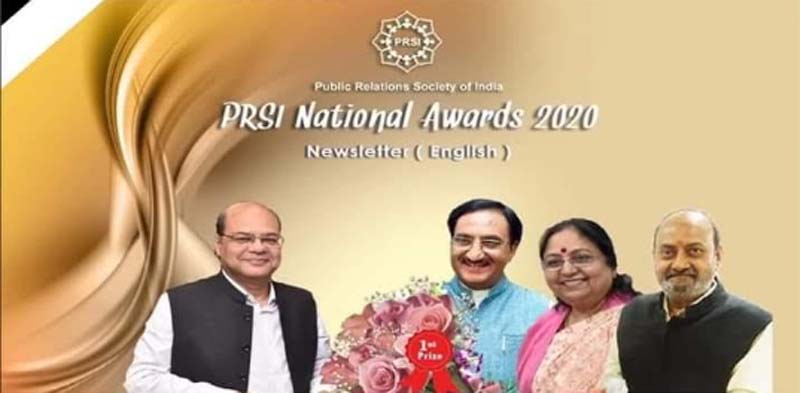 Kalyan Bharti Trust wins first prize for Best Newsletter at PRSI National Award Ceremony 2020