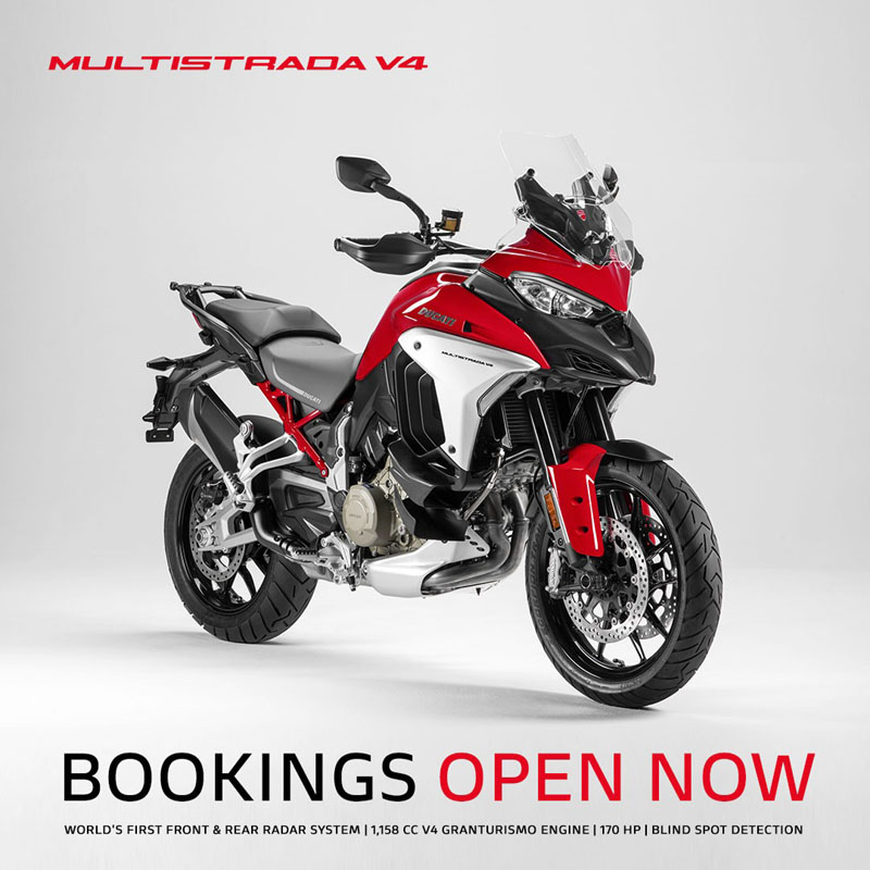 Pre-bookings open for the Ducati Multistrada V4, ahead of its India launch