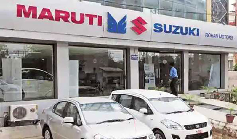 Maruti Suzuki up 3.66 pc to Rs 7697.90