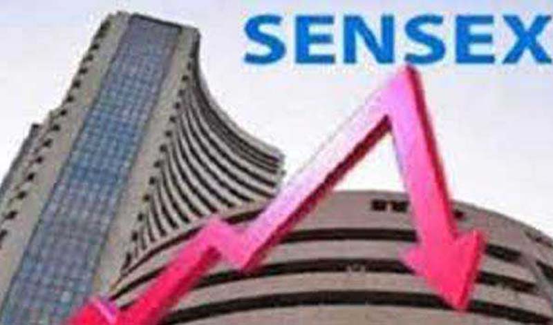 Sensex drops by over 1900 points