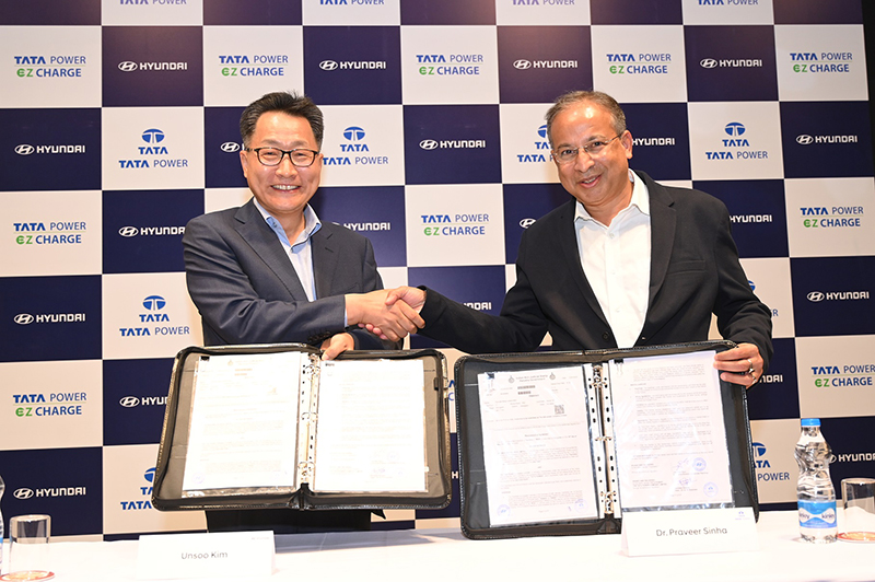 Tata Power partners with Hyundai Motor India to power-up EV-charging Infrastructure in India