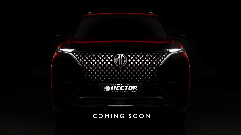 MG Motor offers a glimpse of Hector; showcases argyle-inspired diamond mesh grille