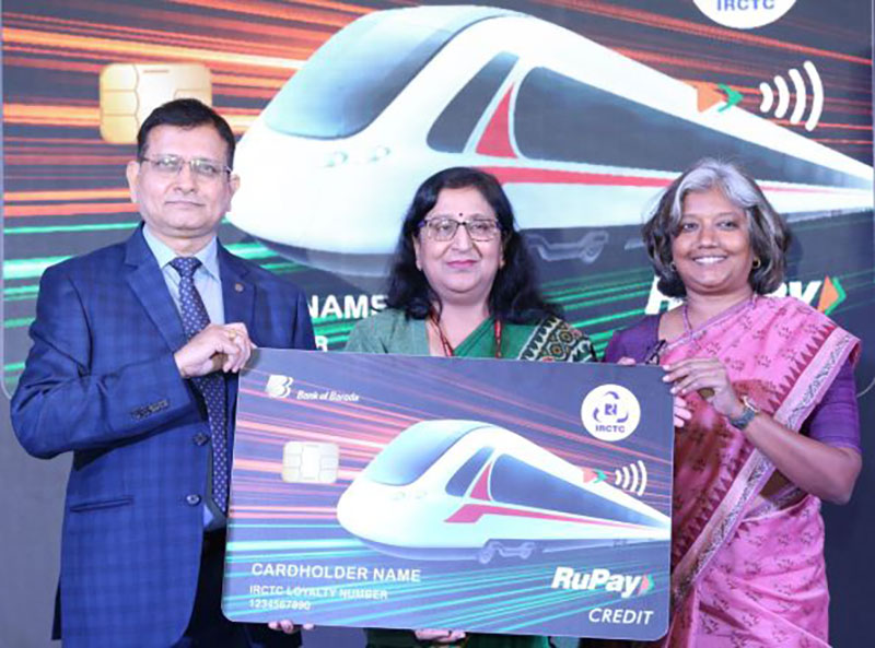 BOB Financial and IRCTC launch co-bBranded RuPay Contactless Credit Card
