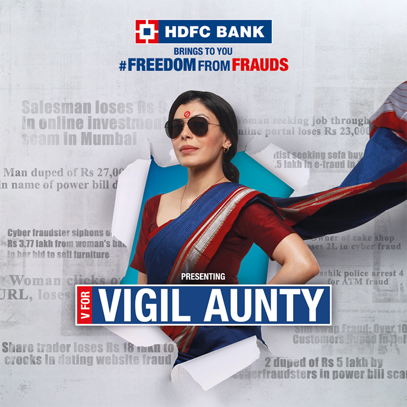 HDFC Bank launches 'Vigil Aunty' campaign to promote freedom from fraud