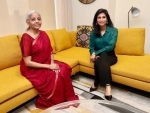 FM Nirmala Sitharaman and Geeta Gopinath meet at IMF-World Bank spring meetings in US