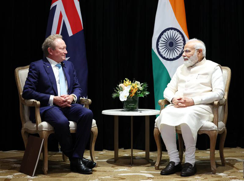 Sydney tour: Narendra Modi meets Fortescue Metals Group chief Andrew Forrest