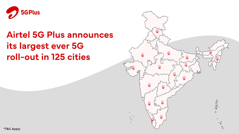 Airtel announces 5G roll-out in 125 cities