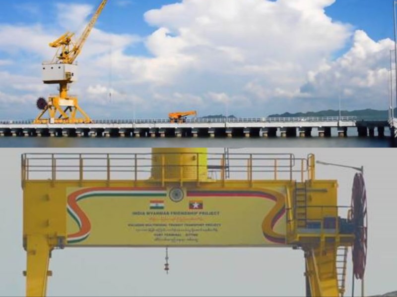 India, Myanmar jointly launch Sittwe Port; halves Kolkata-Agartala-Aizawl transit