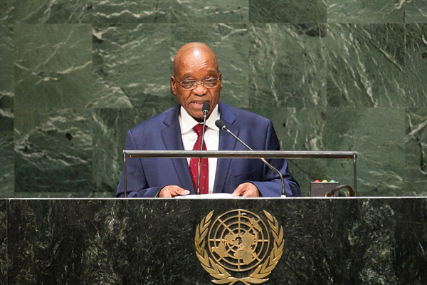 South Africa's President pledges to support Ebola-affected nations, conflict-ridden countries