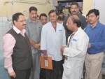 Union Health Minister inspects hospitals to review preparedness on H1N1 