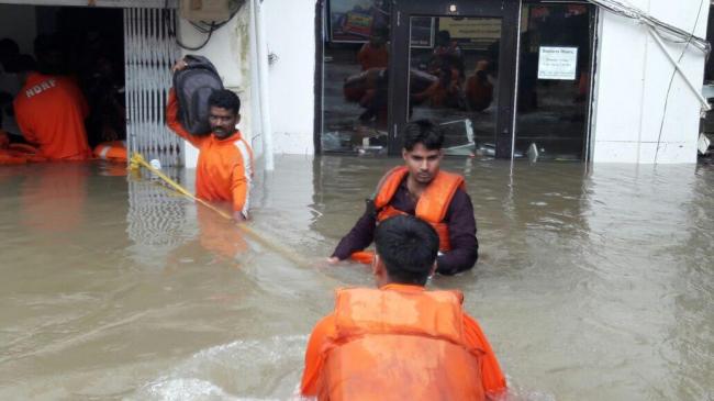 Flood rescue and relief operations by NDRF