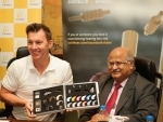 Brett Lee in India on an awareness drive for hearing loss