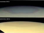 Changing colors in Saturn's north
