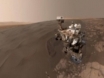 Sandy selfie sent from NASA Mars Rover