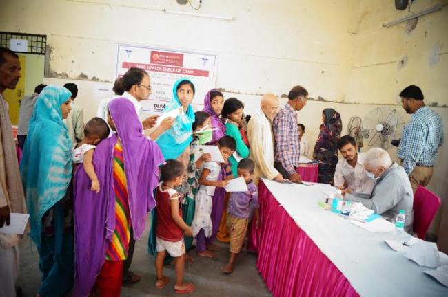 DLF Foundation organizes Free Health Check-up Camp for Noida slum dwellers