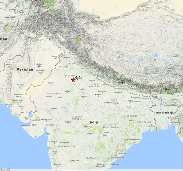 Slight earthquake hits Haryana, tremors felt in Delhi