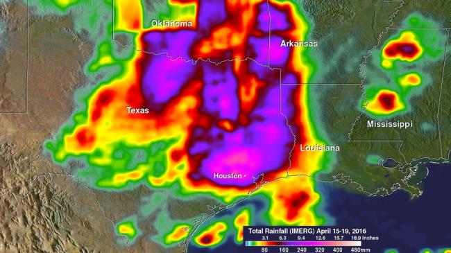 NASA's GPM looks at Texas heavy rainfall