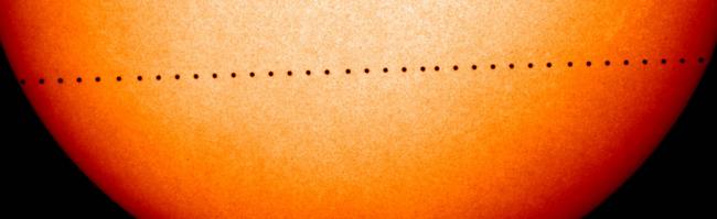  The transit of Mercury over the disk of the Sun on Monday
