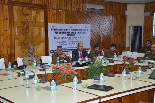 State level meeting on HIV-AIDS and harm reduction with law enforcement agencies held in Guwahati