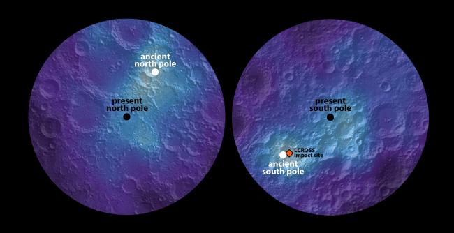 Ancient polar ice reveals tilting of Earthâ€™s moon