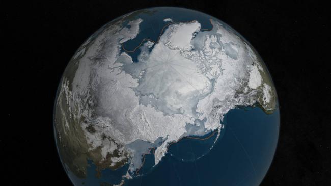 2016 Arctic Sea ice wintertime extent hits another record low