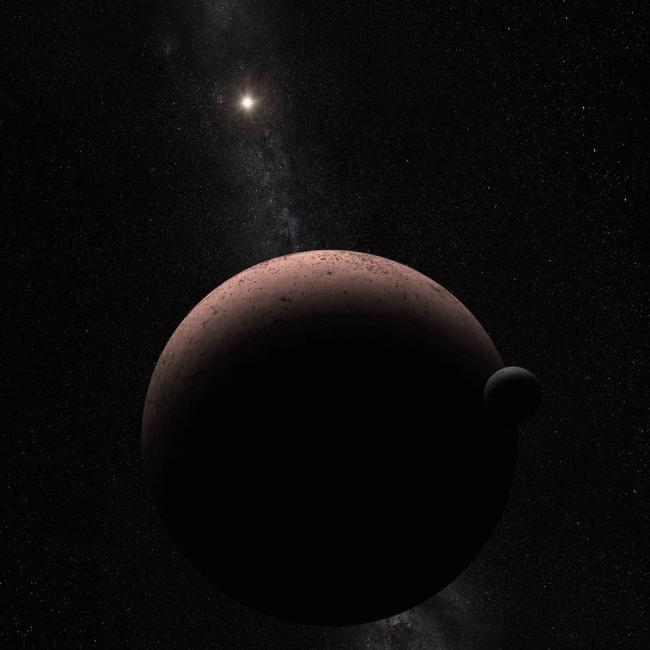 Hubble discovers moon orbiting the dwarf planet makemake