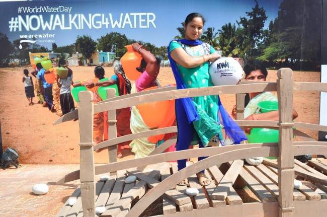 Roca launches #NOWALKING4WATER Campaign, creates experience of village road on World Water Day