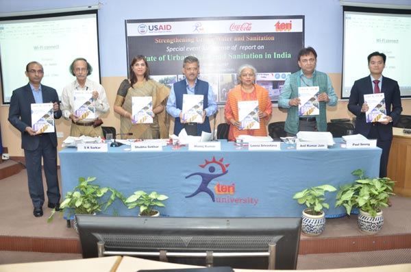 TERI University launches â€œState of Urban Water and Sanitation in Indiaâ€ report on improving access to clean water and sanitation facility