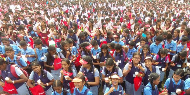 To increase Oral Health awareness, more than 23000 people come together to set a new Asia Record