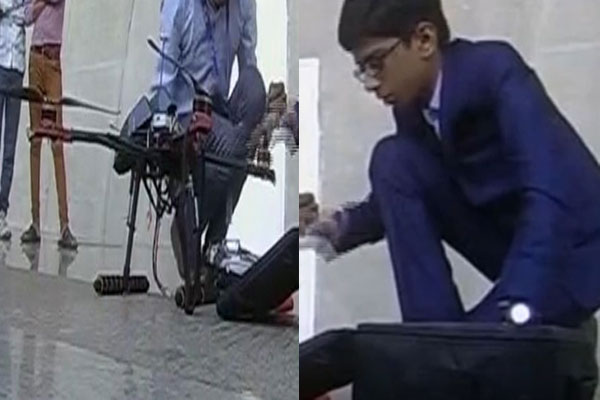 Fourteen-year-old Gujarat boy signs Rs. five-crore deal for production of his anti-landmine drone