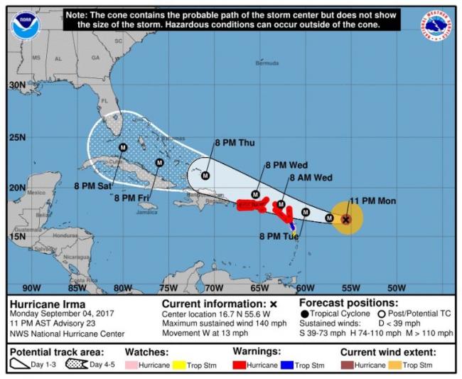 Hurricane Irma: Florida declares emergency