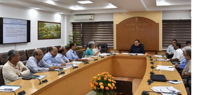 J P Nadda chairs high level review meeting on control of vector borne diseases 