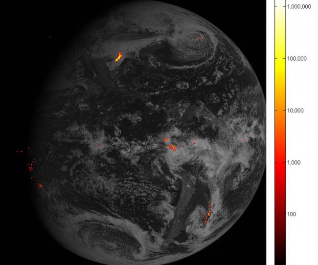 Flashy first images arrive from NOAAâ€™s GOES-16 lightning mapper