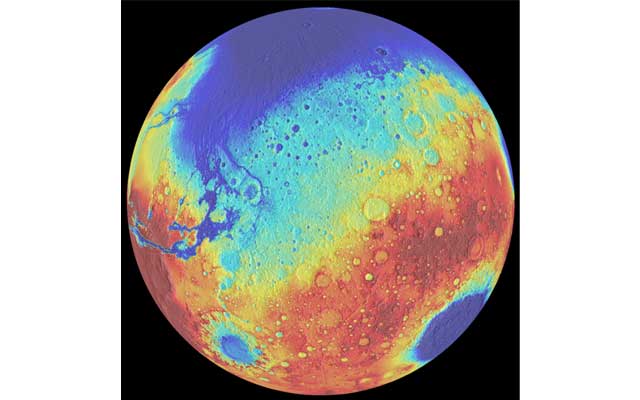 NASA-funded research reveals lull in the formation time of mega basins on Mars
