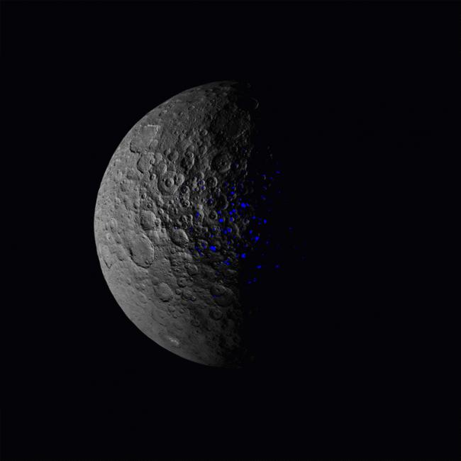 Ice in Ceres' shadowed craters linked to tilt history