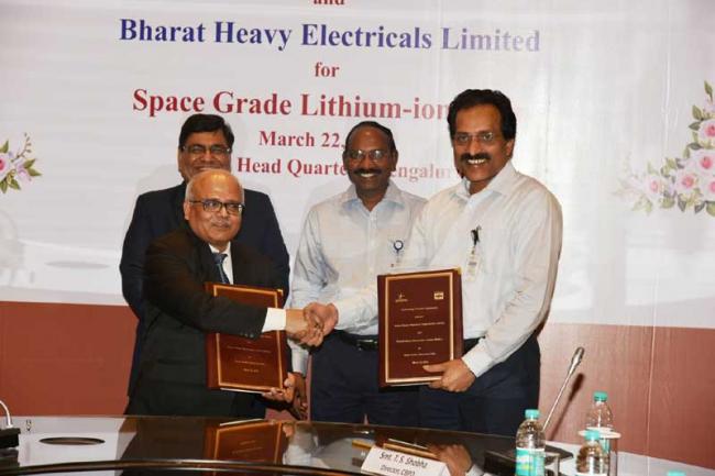 ISROâ€“BHEL tie up for the production of space grade Lithium-Ion cells