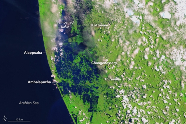 NASA unveils 'before and after' images of flood-hit Kerala