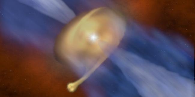 Scientists find a young star caught forming like a planet