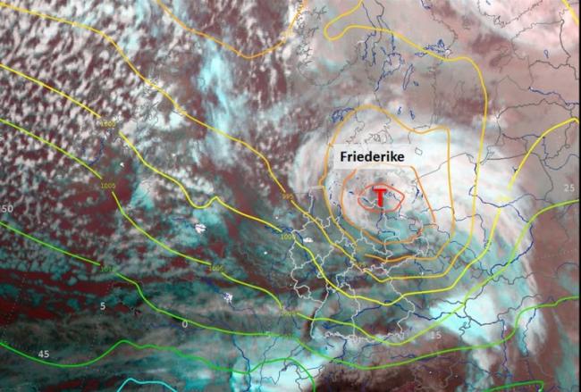 Image result for Storm Friederike batters Germany photo