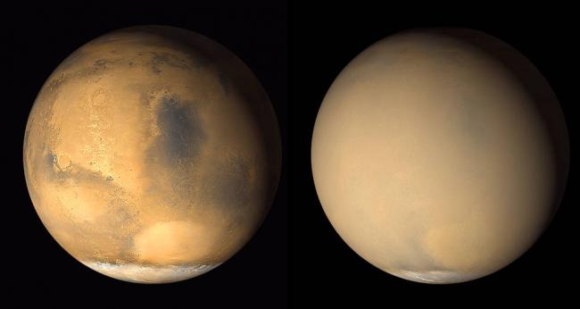 Dust storms linked to gas escape from Mars atmosphere