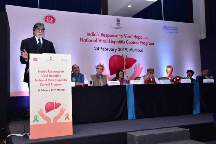 WHO Goodwill Ambassador Big B welcomes Indiaâ€™s hepatitis initiatives
