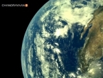 ISRO shares images of Earth captured by Chandrayaan 2