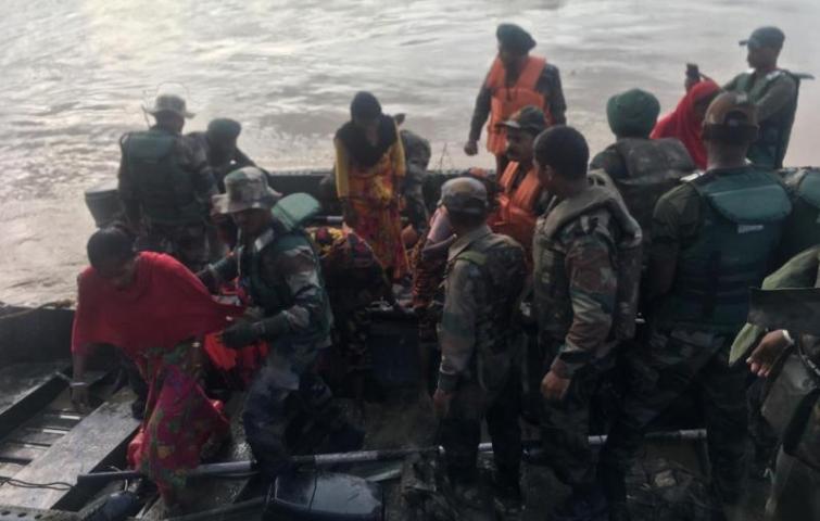 Flood hits Nagalandâ€™s Dimapur : Indian army, Assam Rifles personnel rescue stranded villagers