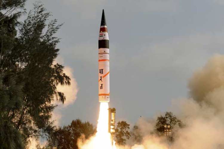 India conducts night test fire of Ballistic missile Agni-II from Abdul Kalm Island off Odisha coast